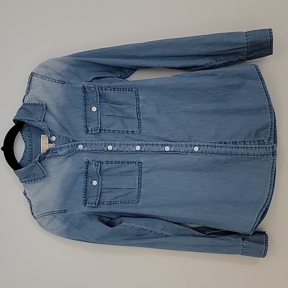Michael Michael Kors Chambray Long Sleeve Shirt - Picture 2 of 12